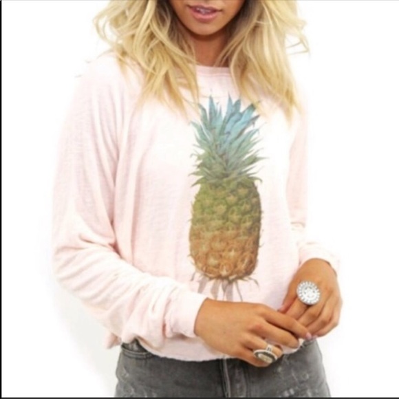 Wildfox | Tops | Finalnwot Wildfox Pineapple Sweatshirt S | Poshmark